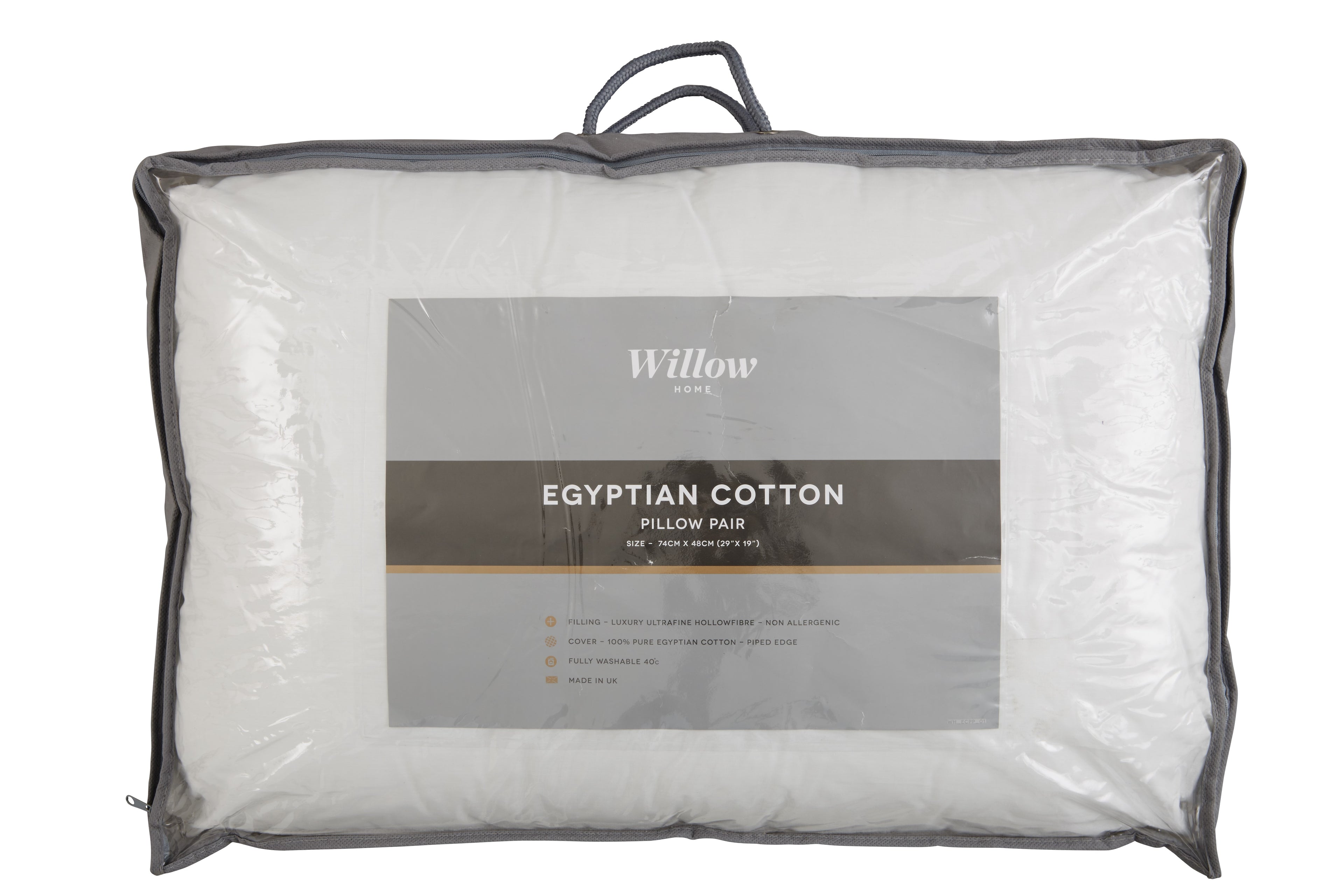 100% Cotton Pillow Pair