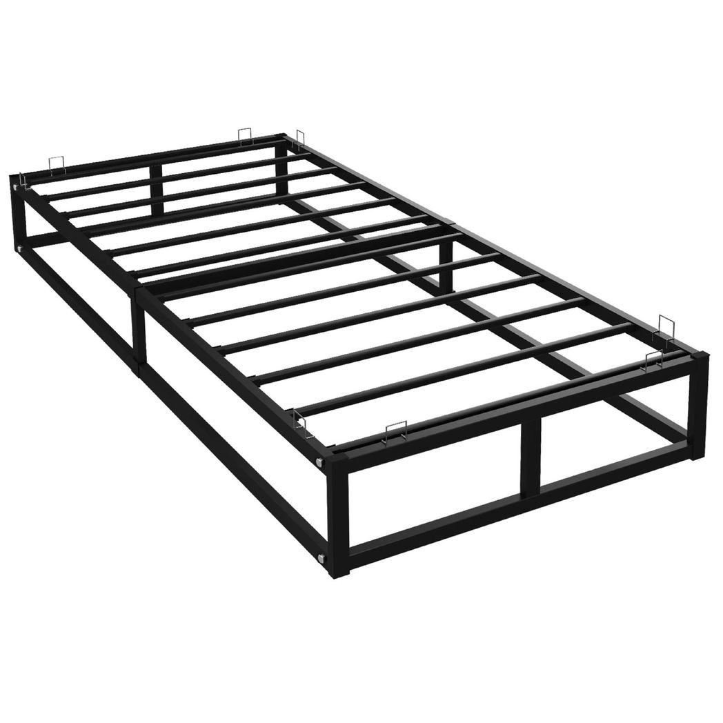 Single Metal Bed Frame Square Tube - Improved