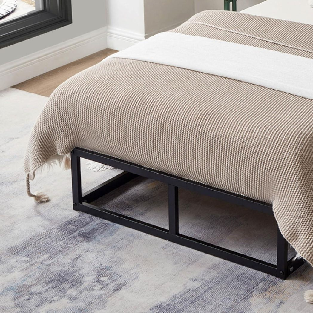 Single Metal Bed Frame Square Tube - Improved
