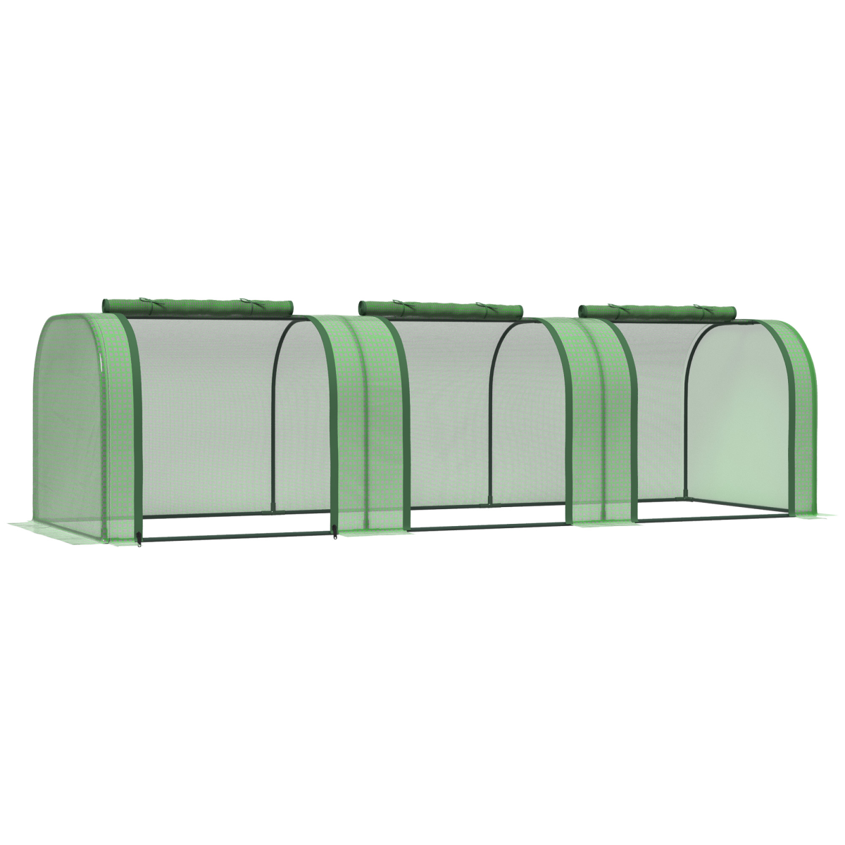Durable Tunnel Greenhouse with Zippered Doors - Ideal for Backyard Gardens
