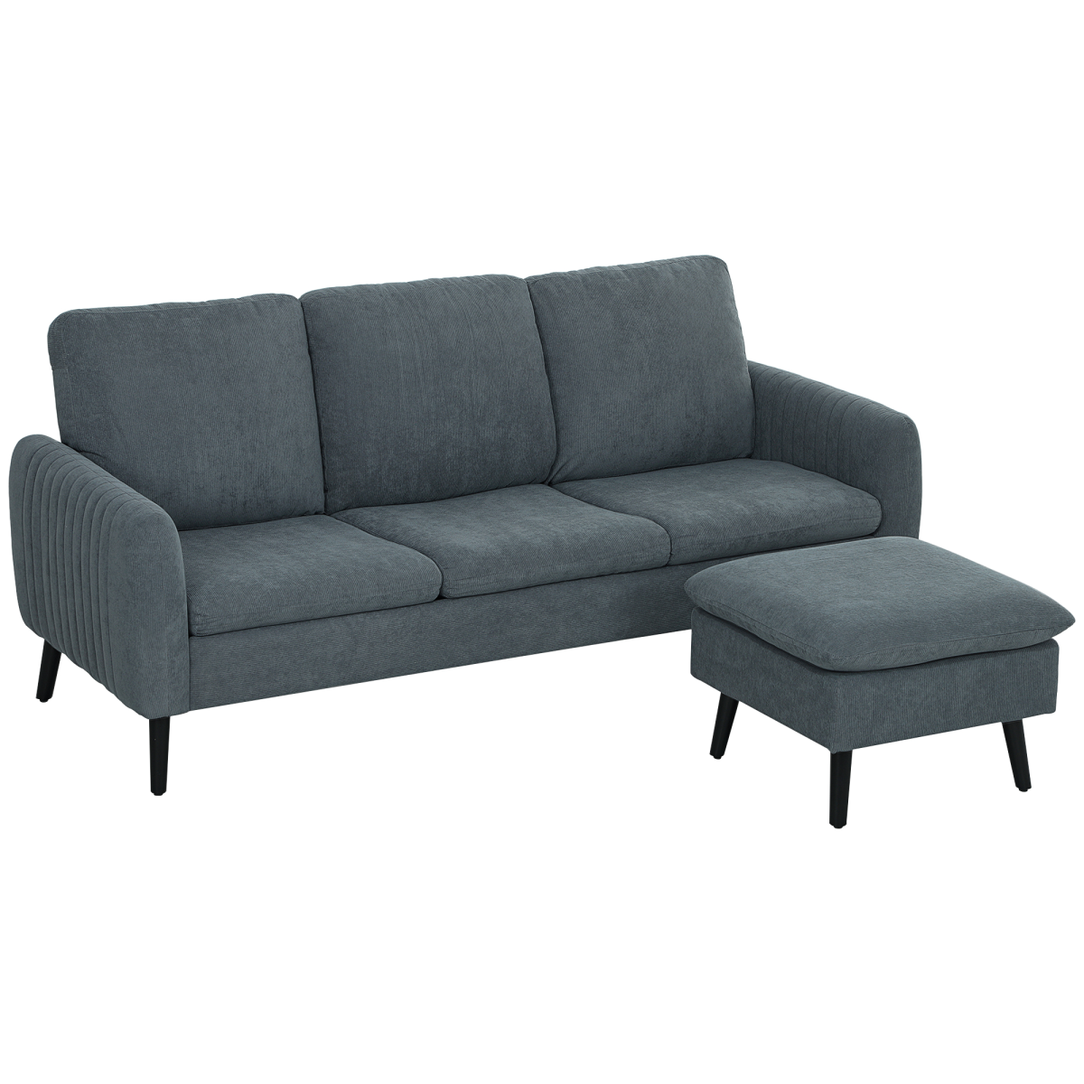 Versatile Charcoal Grey Stool – Comfort & Style for Any Space