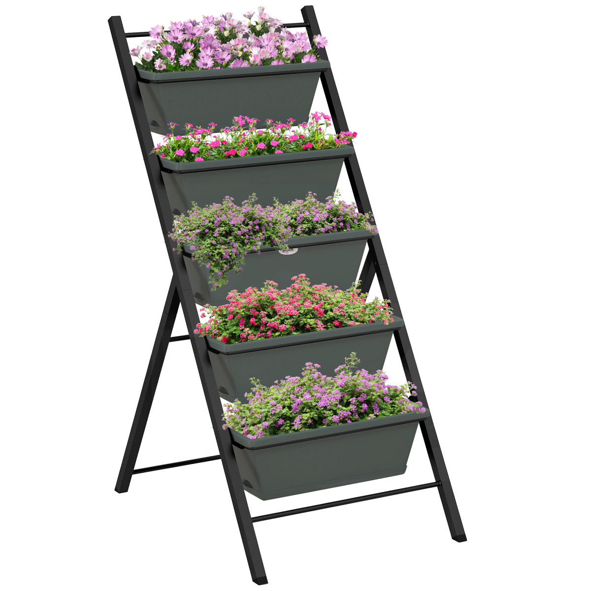 Outsunny Vertical Raised Garden Bed with 5 Removable Trays – Perfect for Small Spaces!
