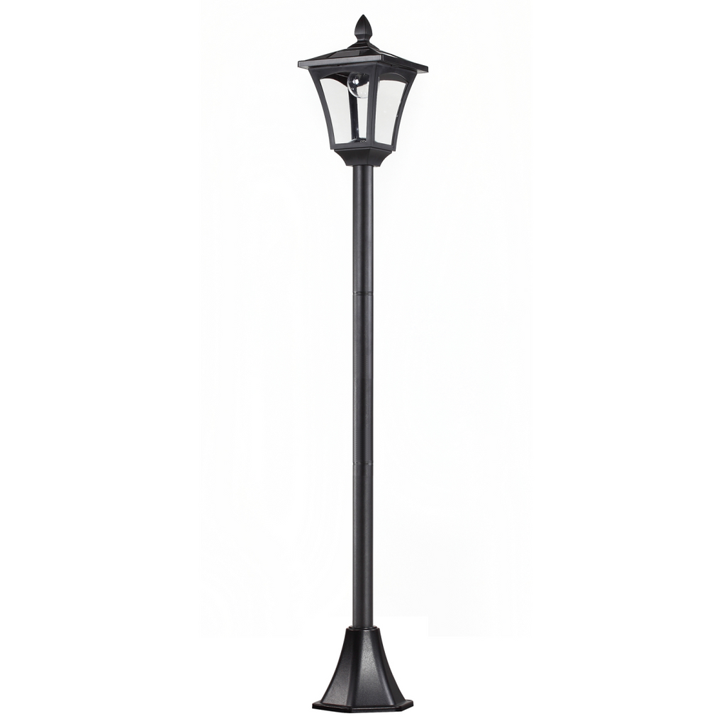 Outsunny Solar Powered Lamp Post, IP44, 18Lx18Wx160H cm-Black