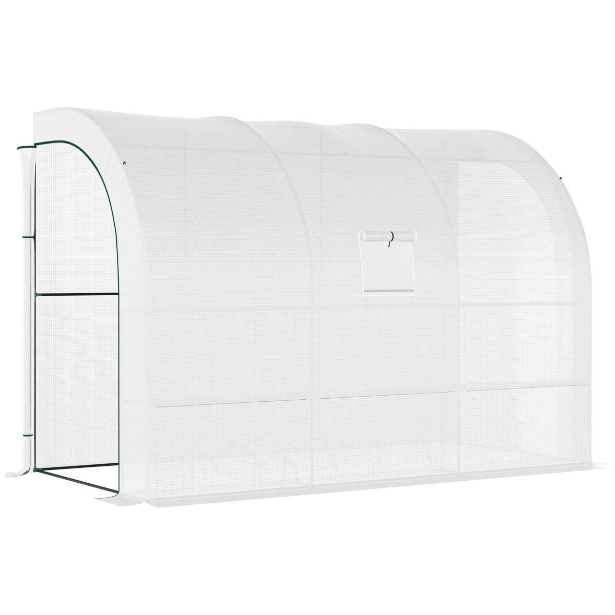 Outsunny 300x150 Greenhouse: Walk-in Garden Nursery with Ventilated Cover