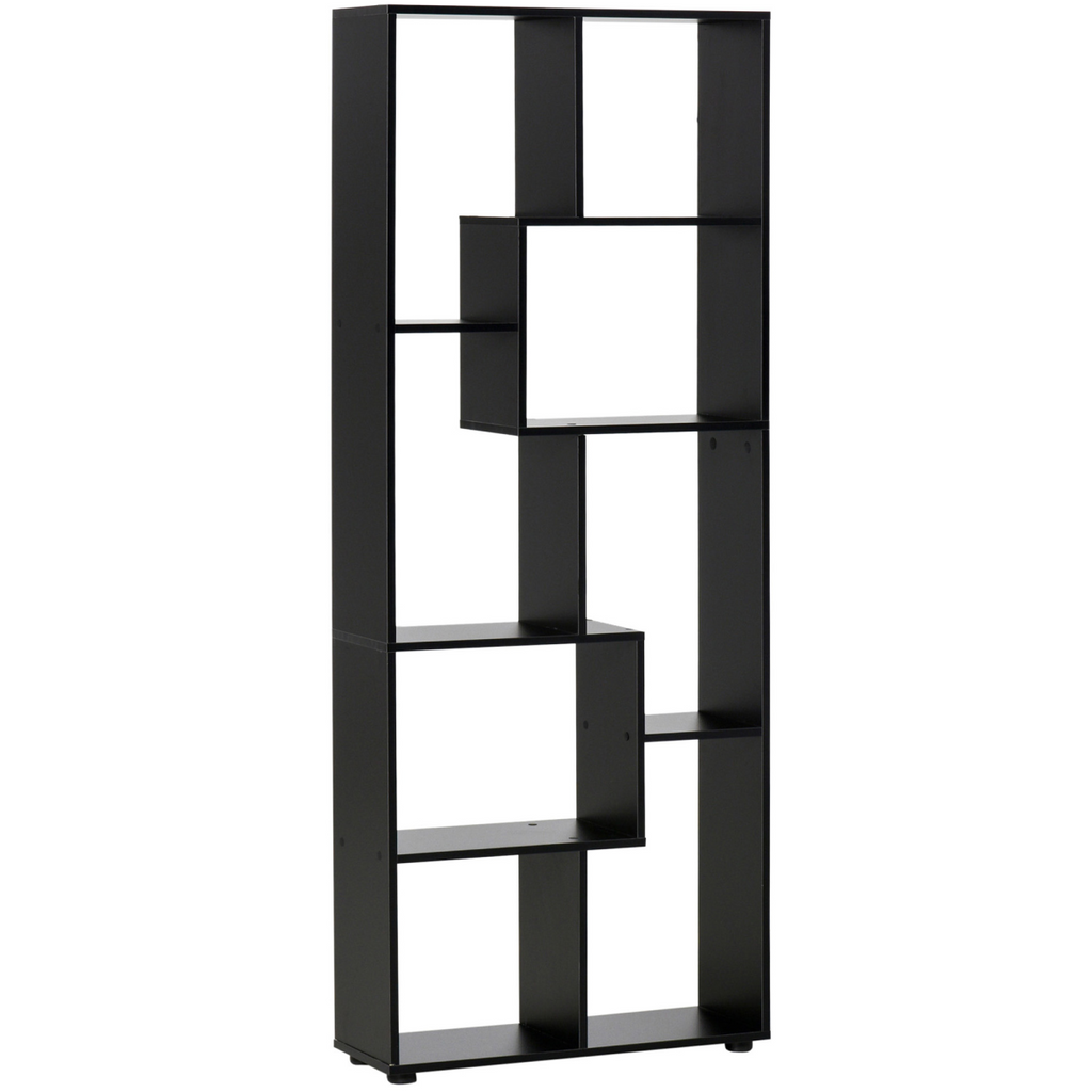 Stunning 178cm 8-Shelf Black Bookcase – Stylish Storage for Every Room!