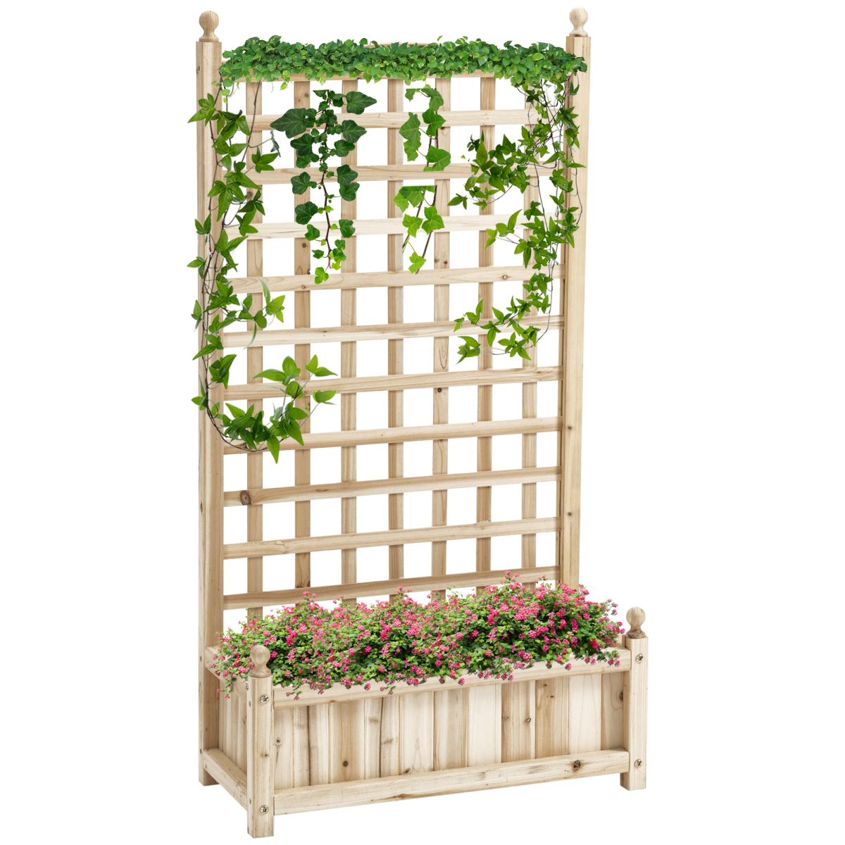 Outsunny Vertical Raised Garden Bed with Trellis - Space-Saving Planter Solution
