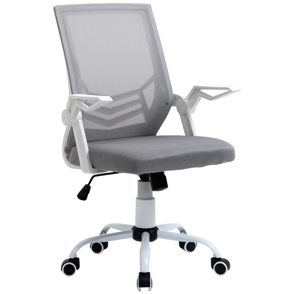 Ergonomic Mesh Office Chair with Lumbar Support - Adjustable Comfort, Grey