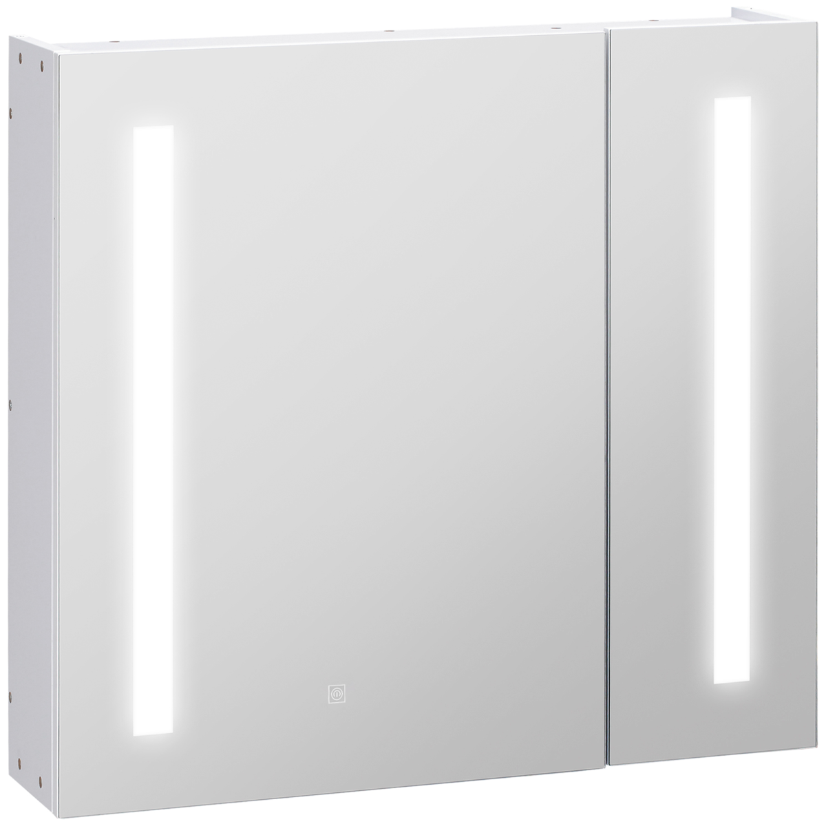 kleankin LED Illuminated Mirror Cabinet  Lights, Touch Switch, for Bathroom