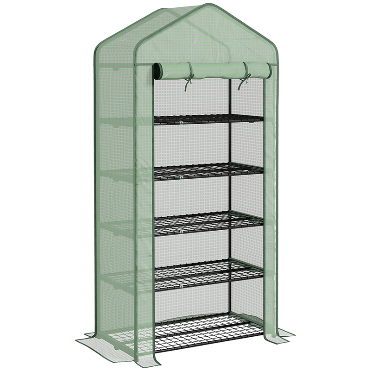 Outsunny 5-Tier Mini Greenhouse - Spacious, UV-Resistant Plant Sanctuary