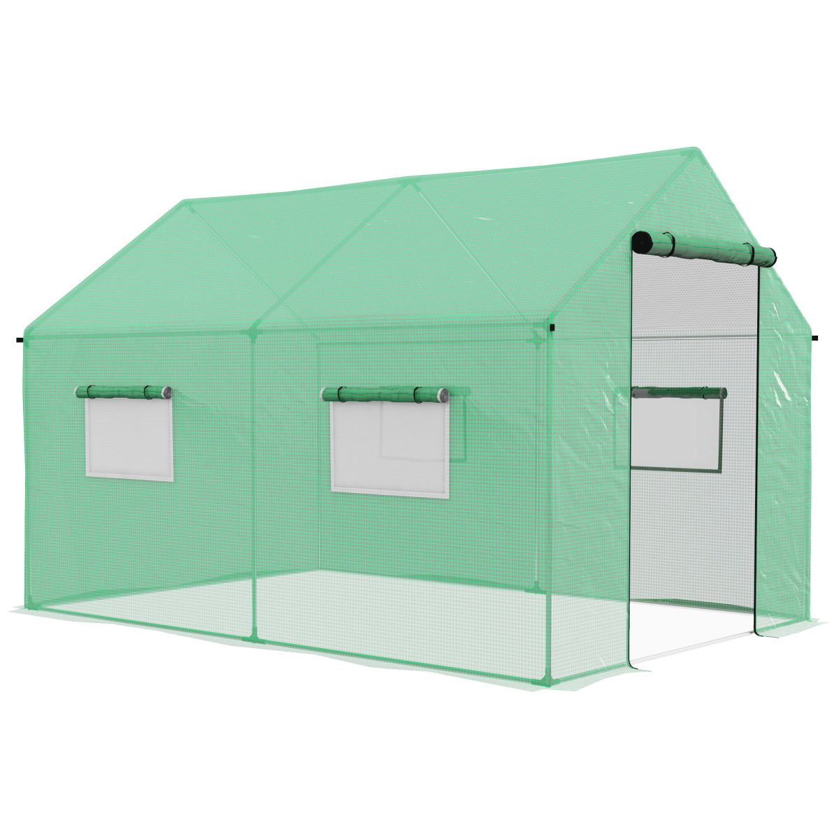 Outsunny 2x3m Tunnel Greenhouse: UV-Resistant, Spacious & Easy Access Design