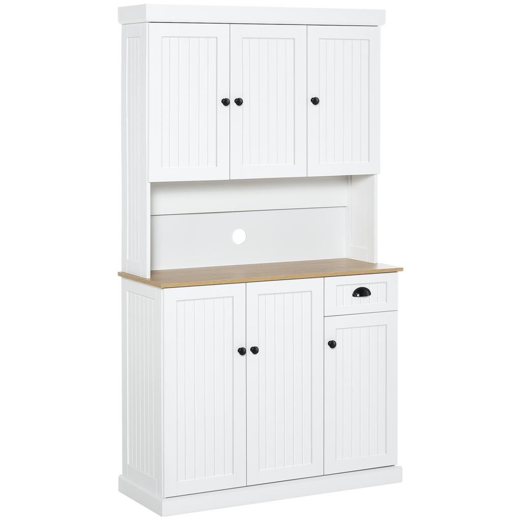 HOMCOM Kitchen Cupboard Storage Cabinet Microwave Oven Stand with Storage