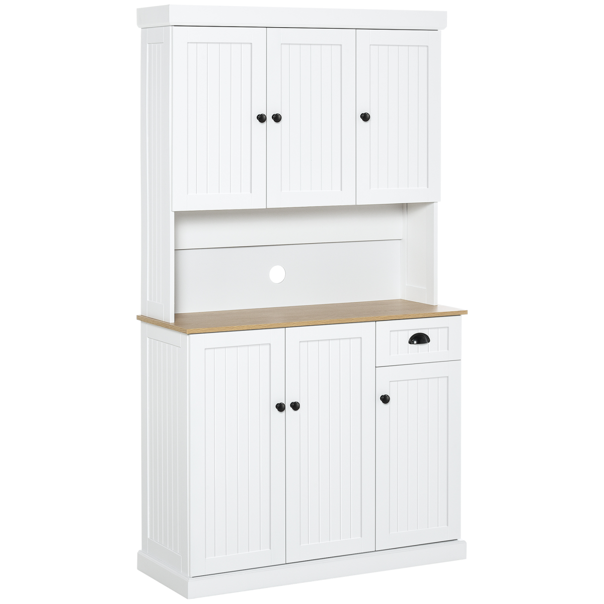 HOMCOM Kitchen Cupboard Storage Cabinet Microwave Oven Stand with Storage