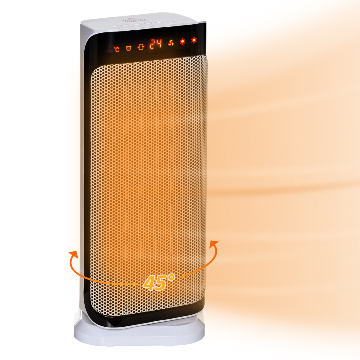 Ceramic Space Heater Oscillating Portable Tower Heater w/ Three Heating Mode