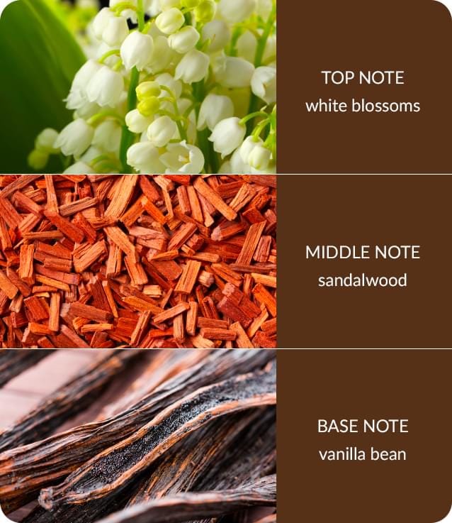 Bamboo White Blossom & Sandalwood Large Soy Candle 40 Hours Burn Crackling Wick